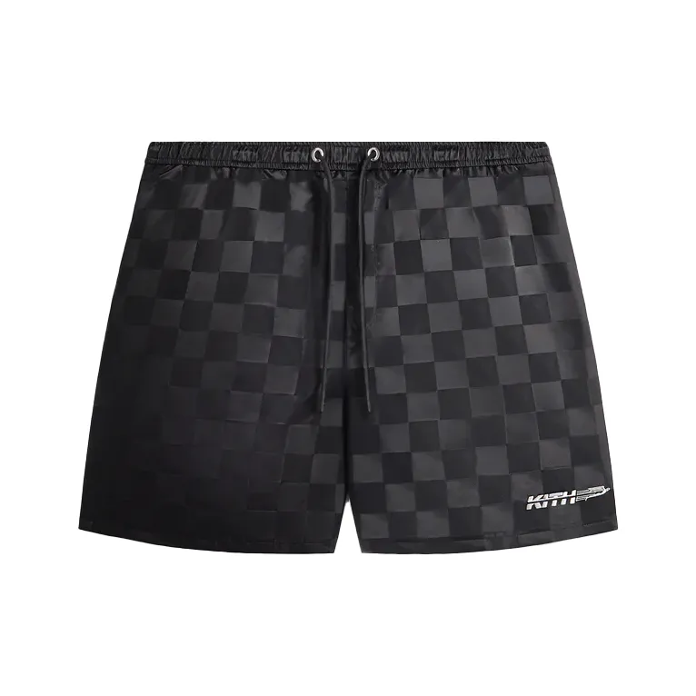 KITH Checkered Satin Collins Short
