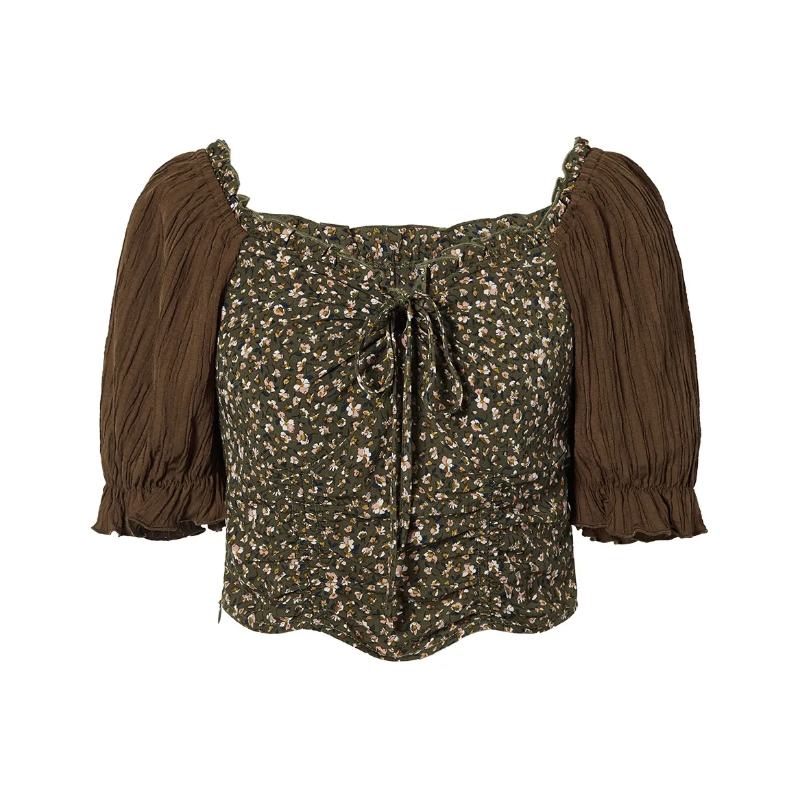 I'M ONE Цветочный Рубашка Летняя Женская Многоцветная