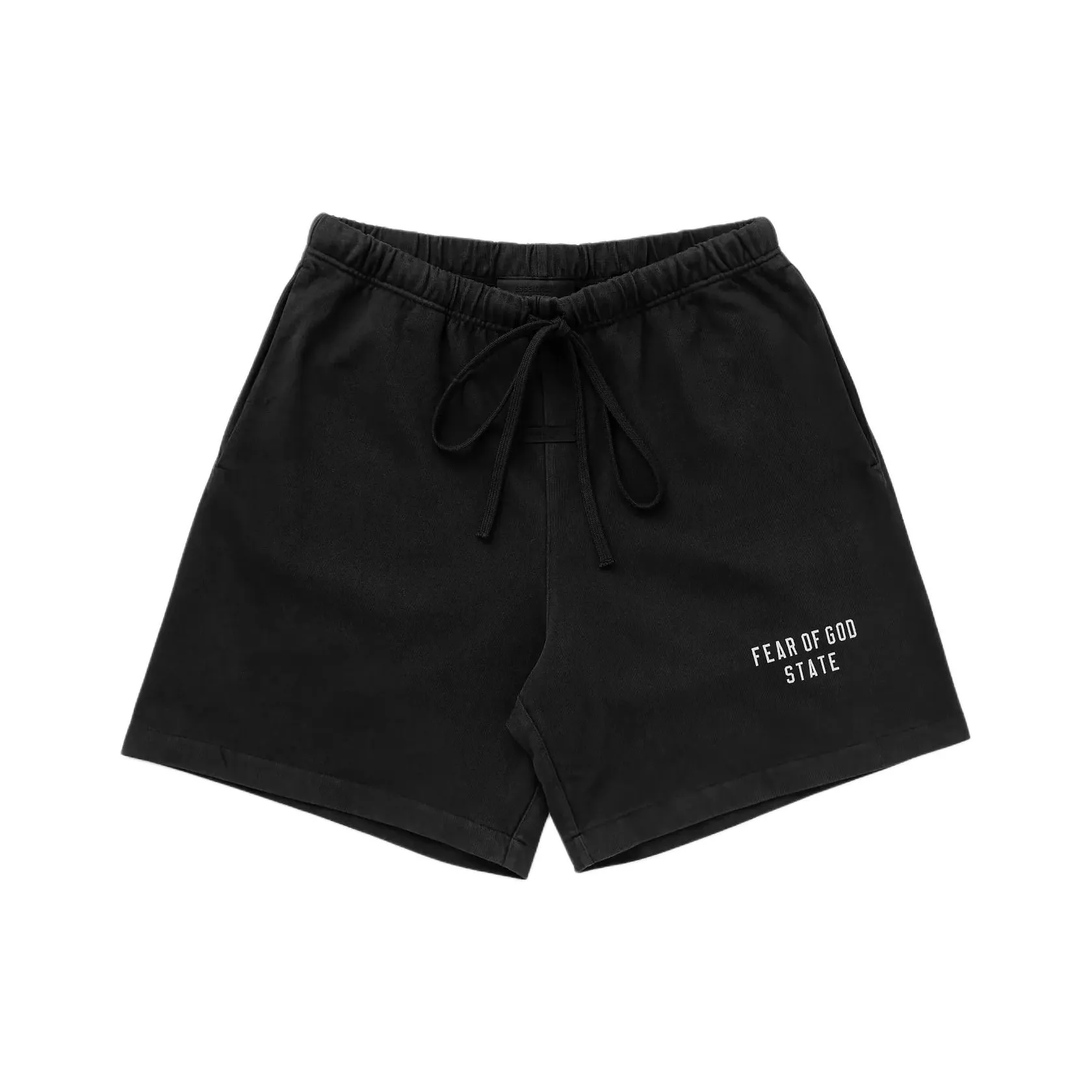 Fear Of God Essentials Heavy Джерси Футбол Короткий Повседневные шорты Мужской Метеоритный черный Черный