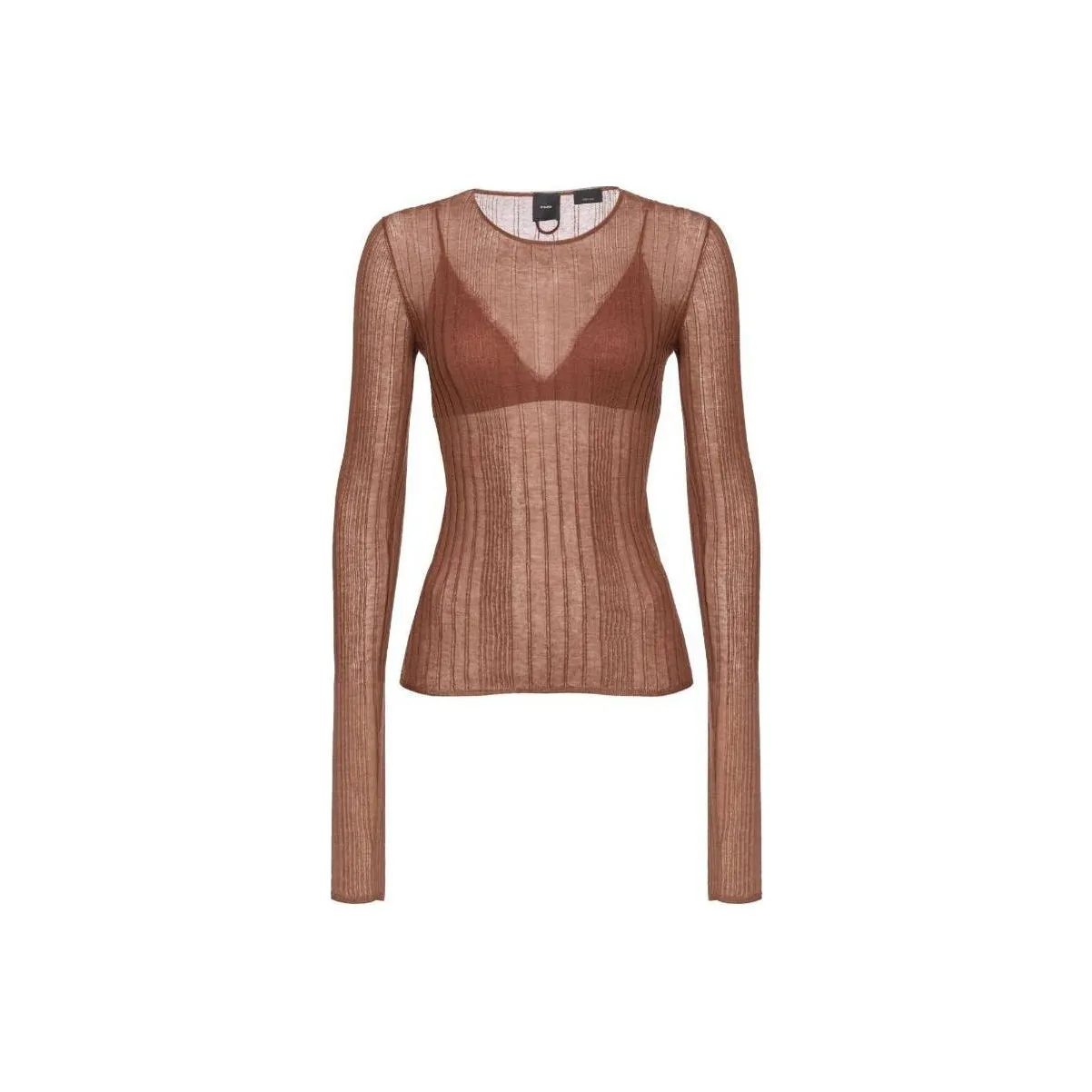 PINKO Semi Sheer Ribbed Jumper