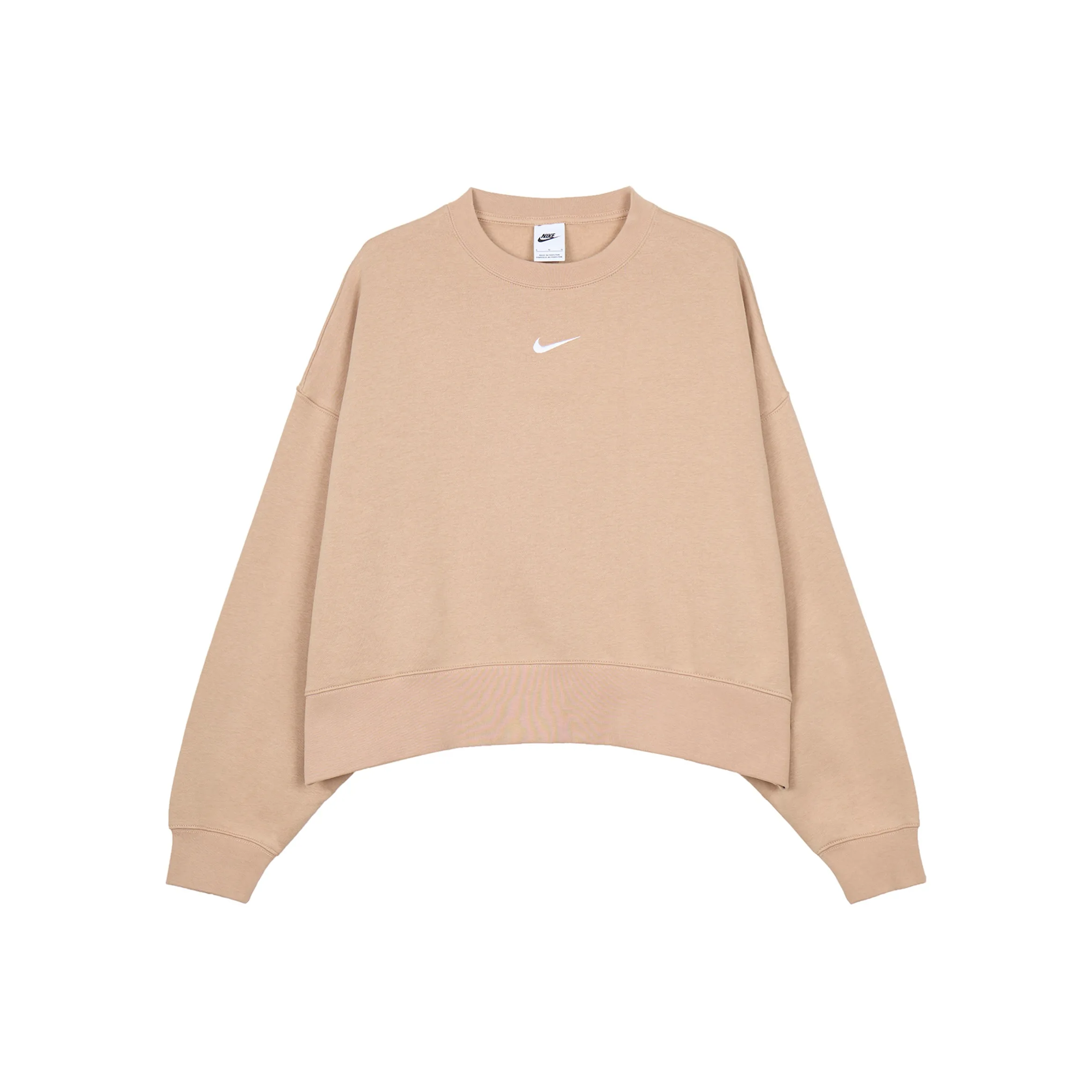 Nike NSW Collection Essentials Women'ss Crewneck Pullover Sweatshirt Yellow