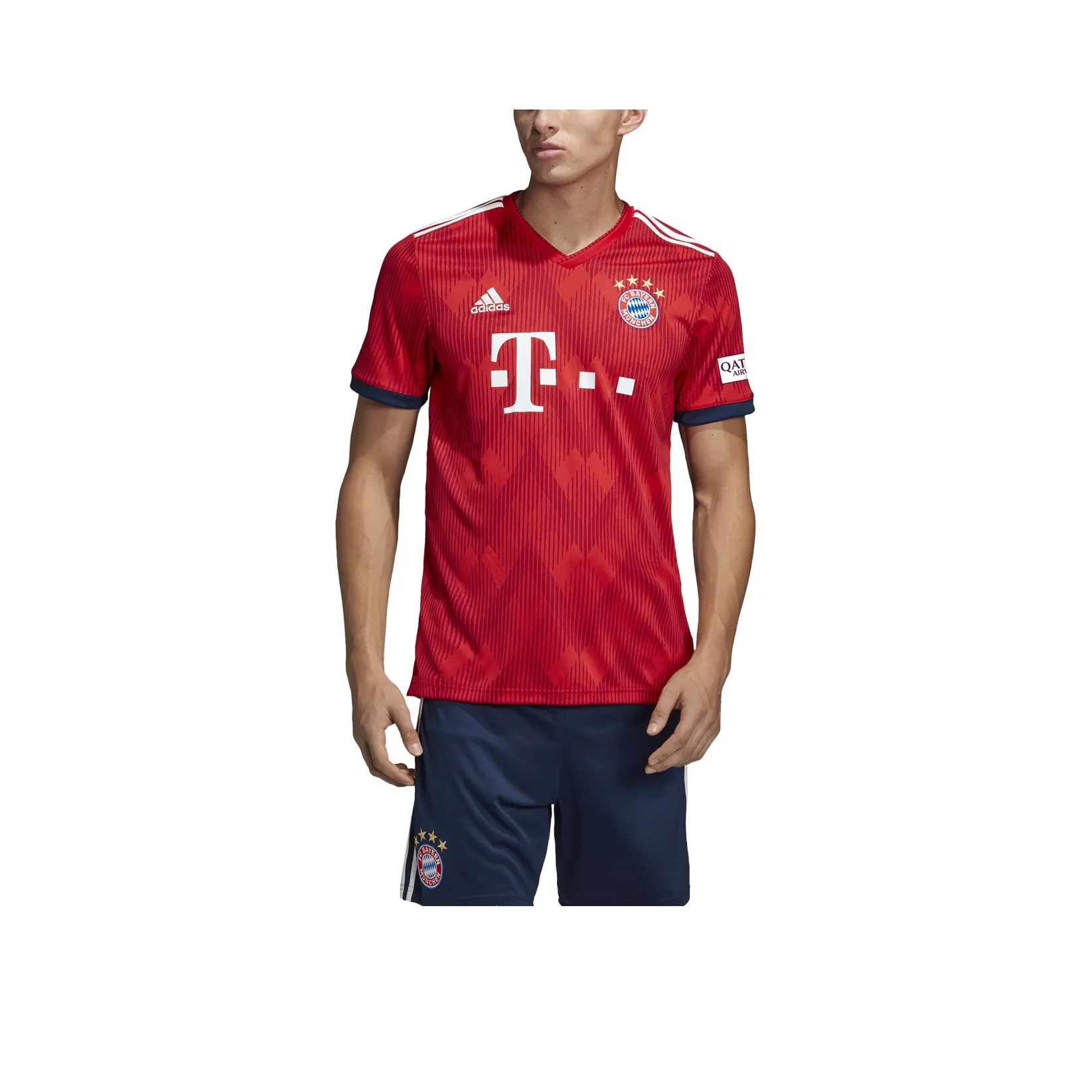 Adidas Bayern Футбол Джерси Мужской Красный