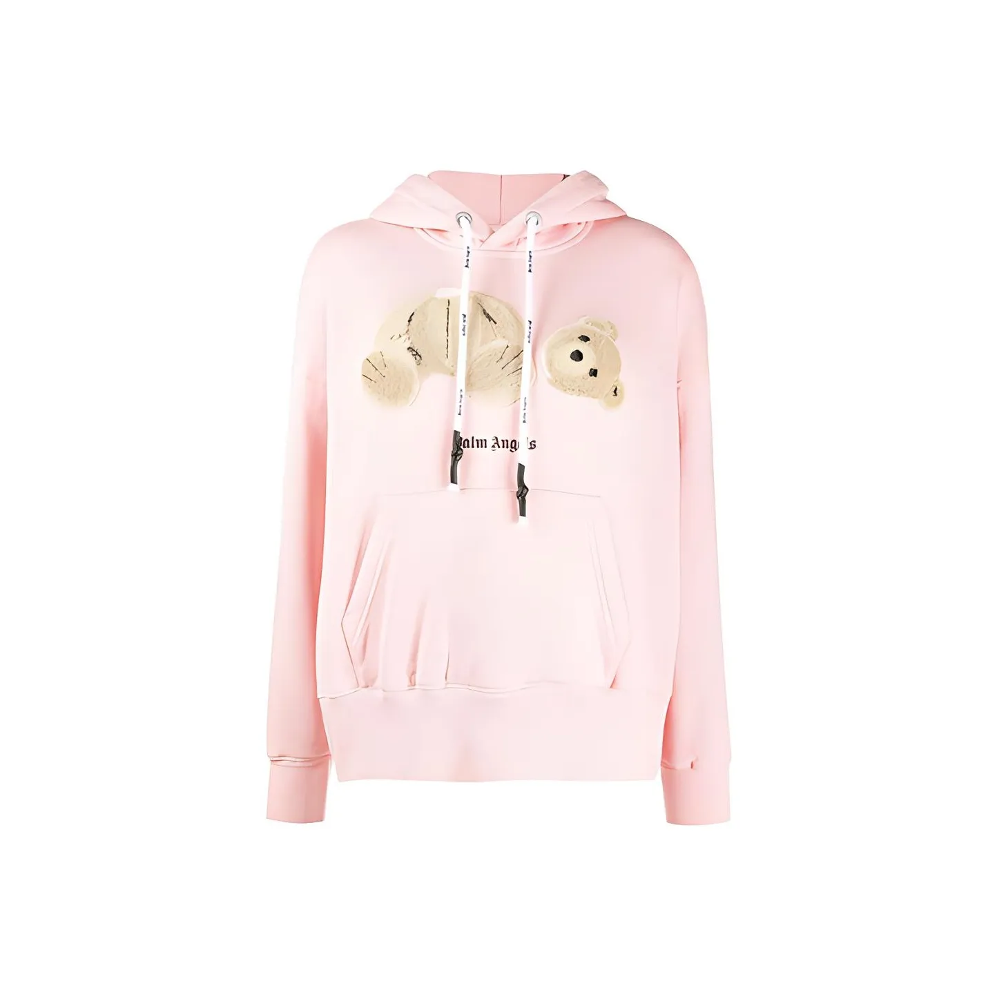 PALM ANGELS Bear Over Hoodie 'Pink/Brown'