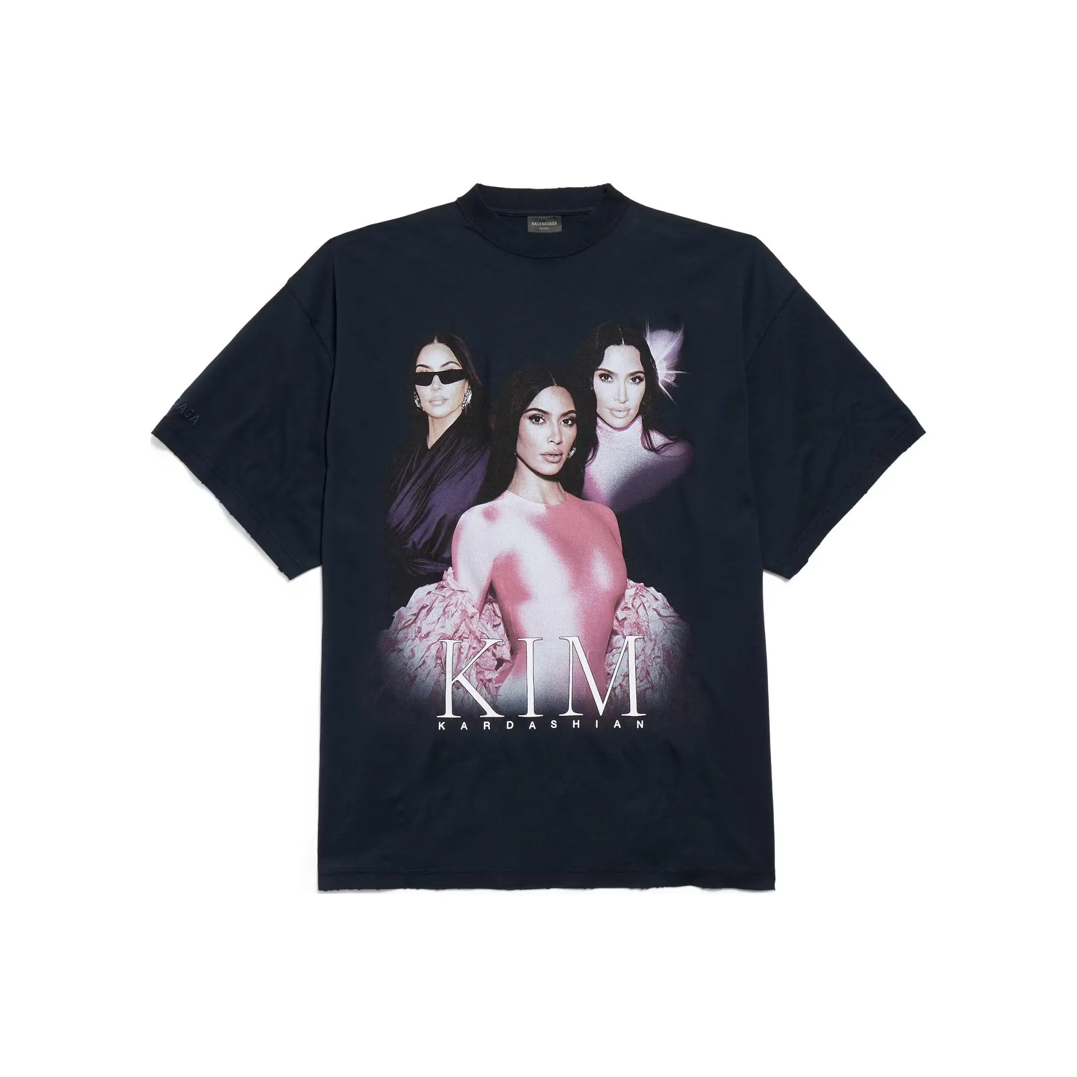 Balenciaga Ambassador Fanclub Series   Kim K Oversized T shirt Faded Black
