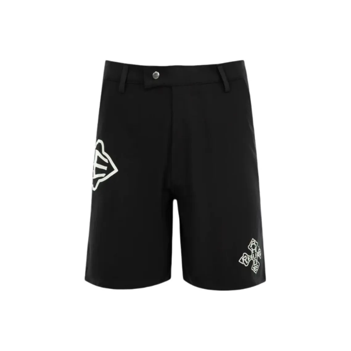 RHUDE Cross logo Twill Shorts