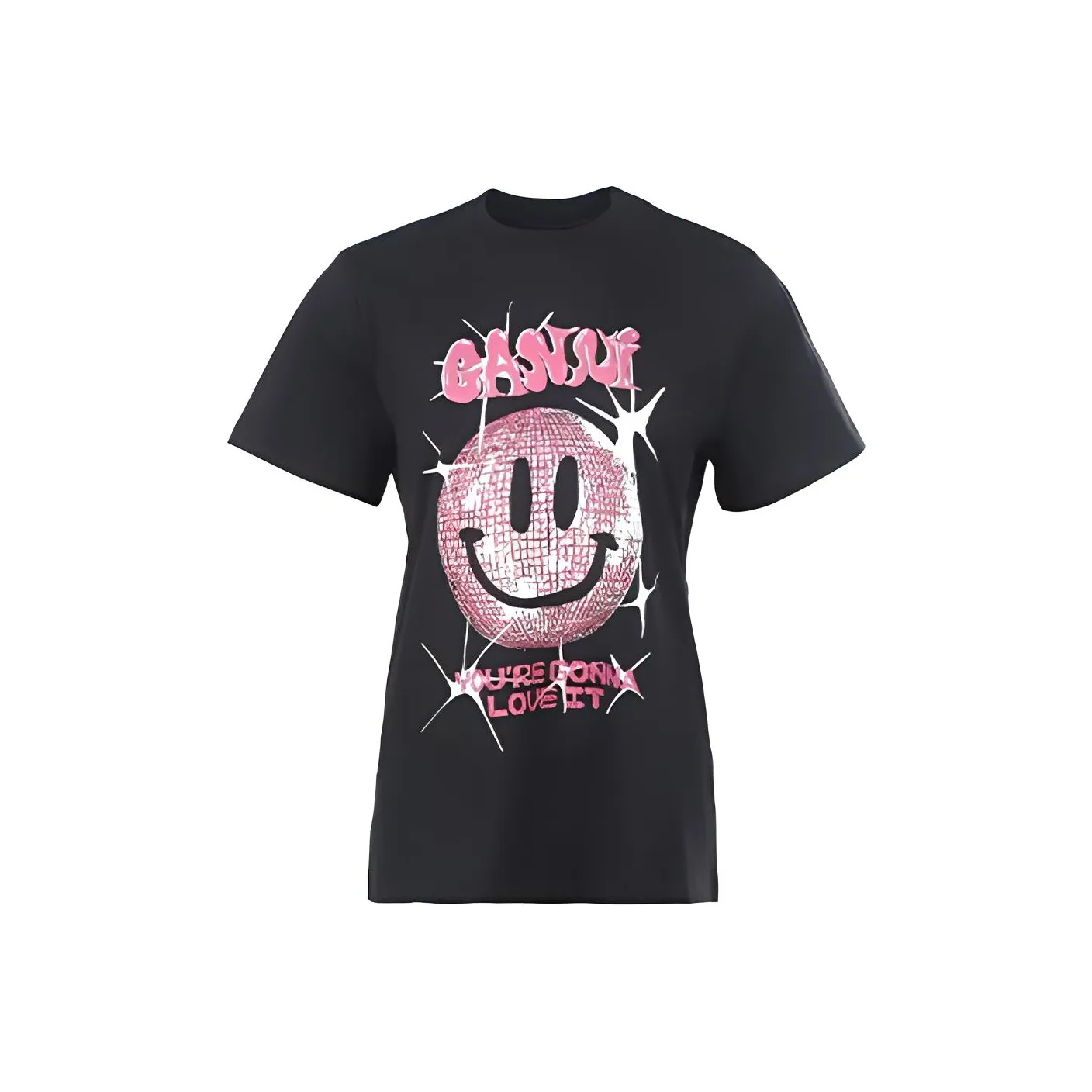 GANNI Черные Женские Футболки