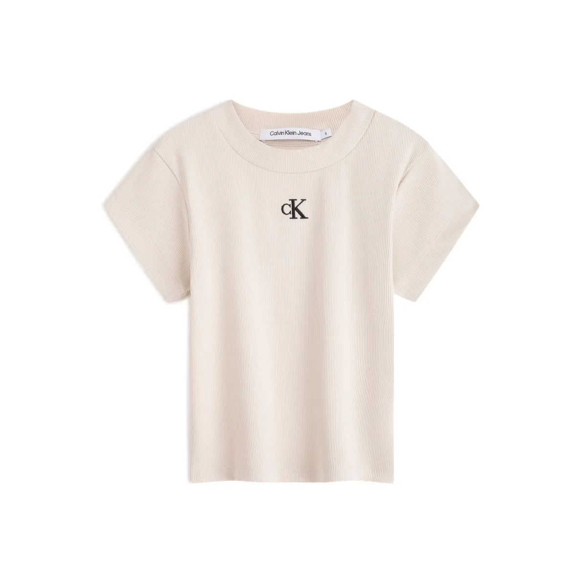 Calvin Klein Logo-patch Cropped T-shirt