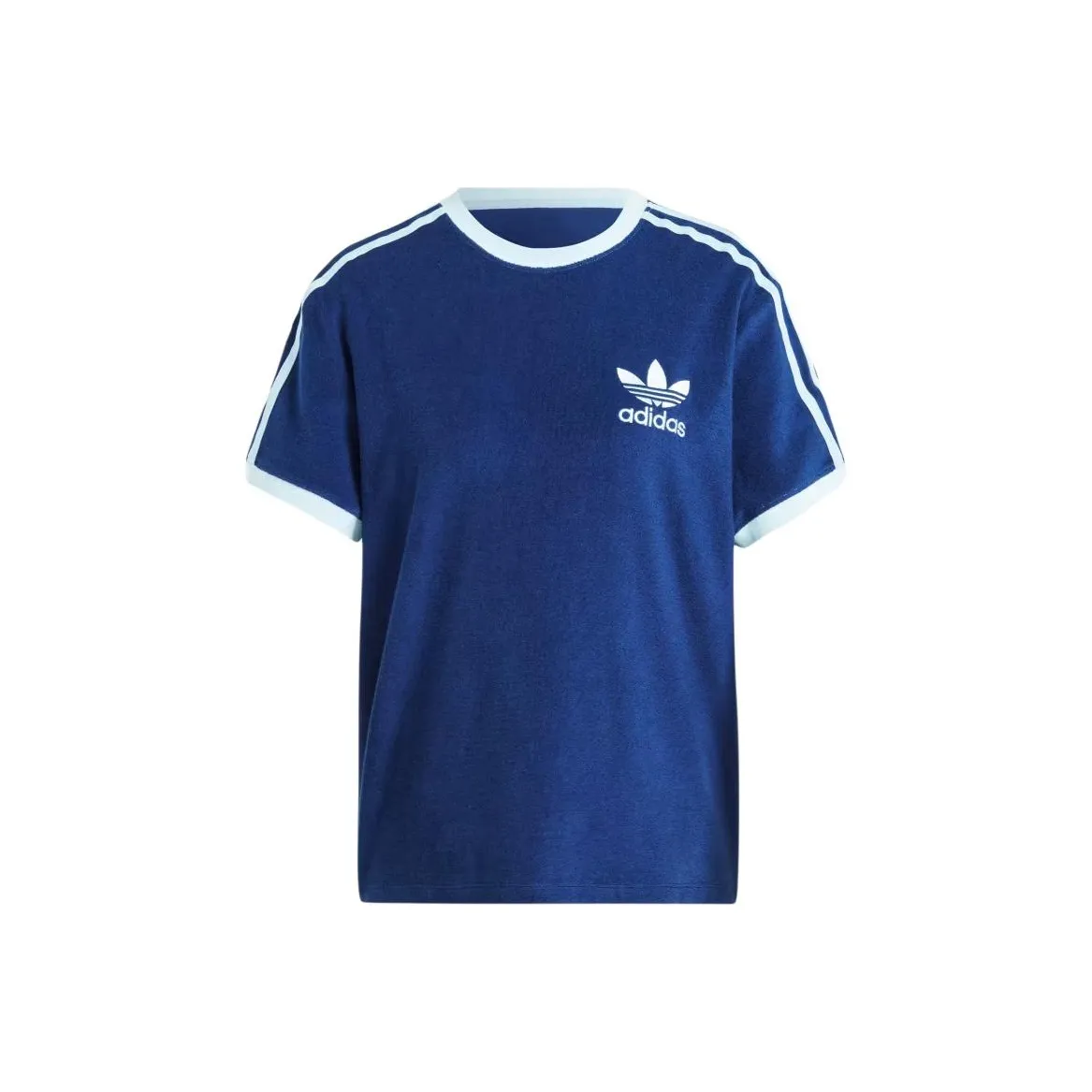 Adidas Originals Shamrock Retro Stripes T Shirt Women's Blue