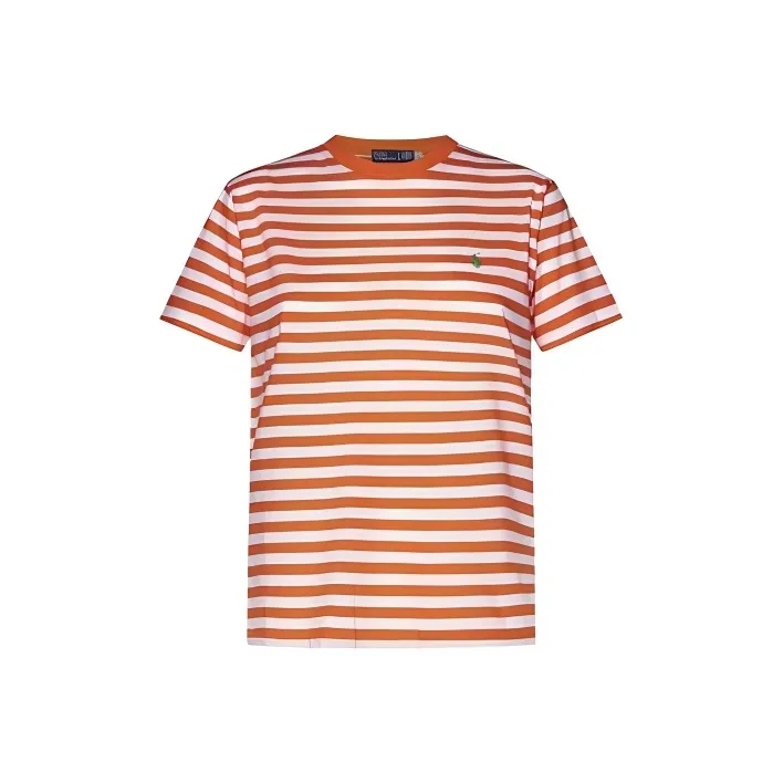 Polo Ralph Lauren Striped Polo Pony Embroidered T Shirt