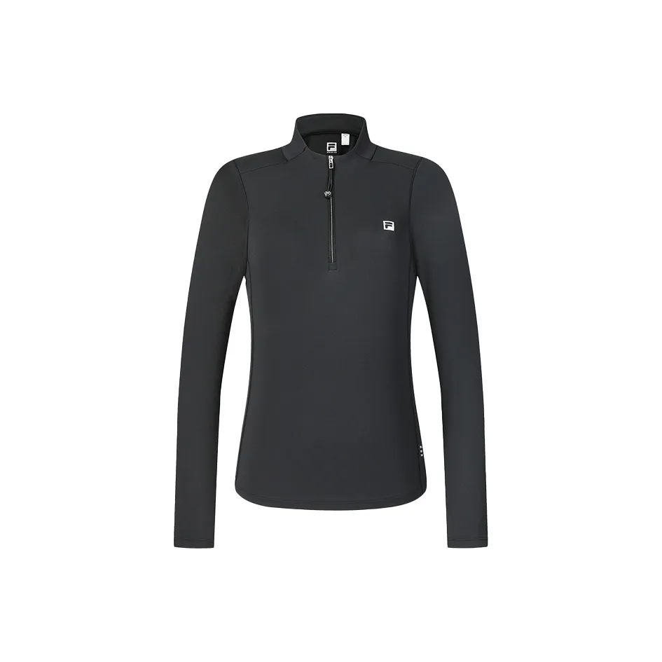 FILA Fitness T Shirts Women's Pitch Black