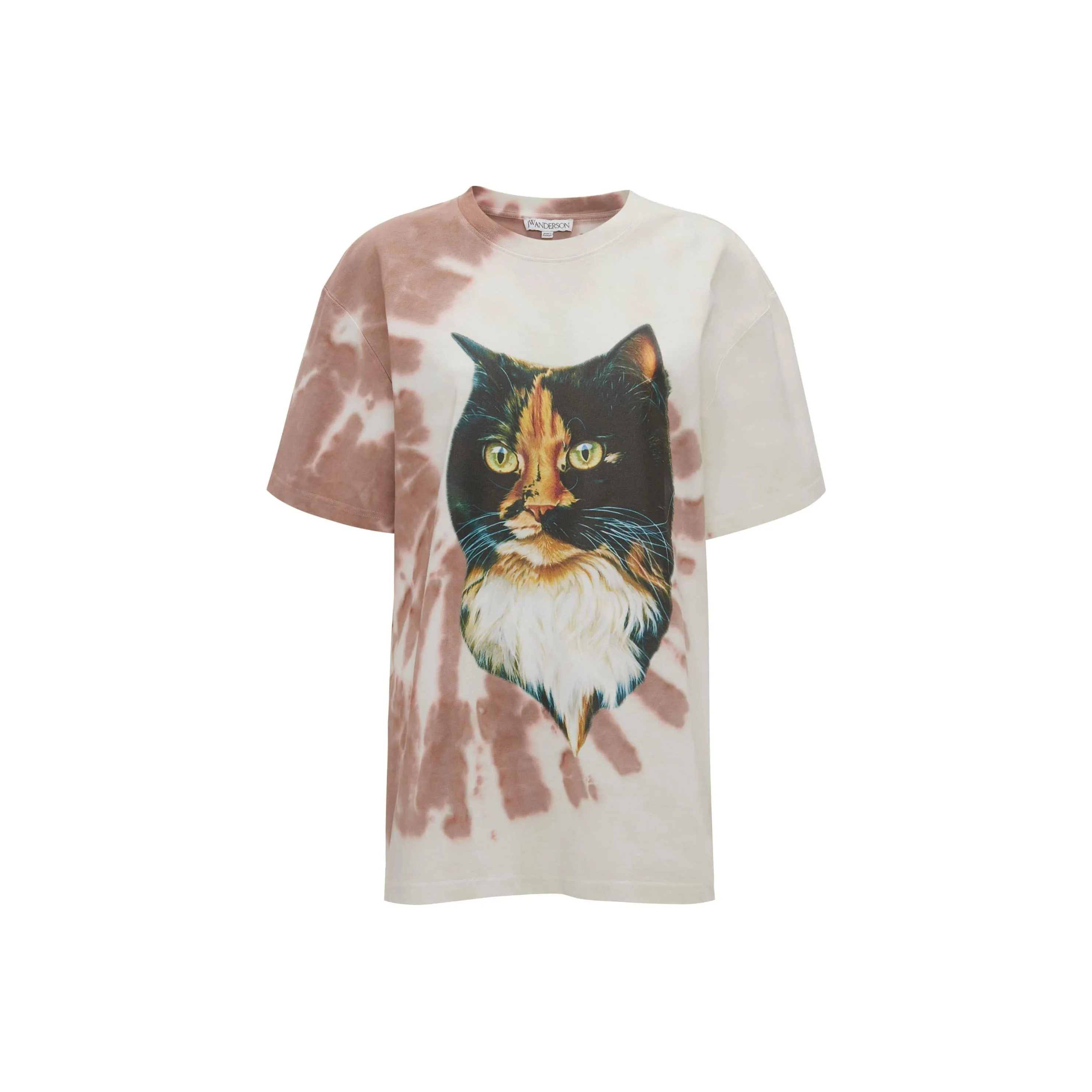 JW Anderson Cat Printed Tied Dye T Shirt