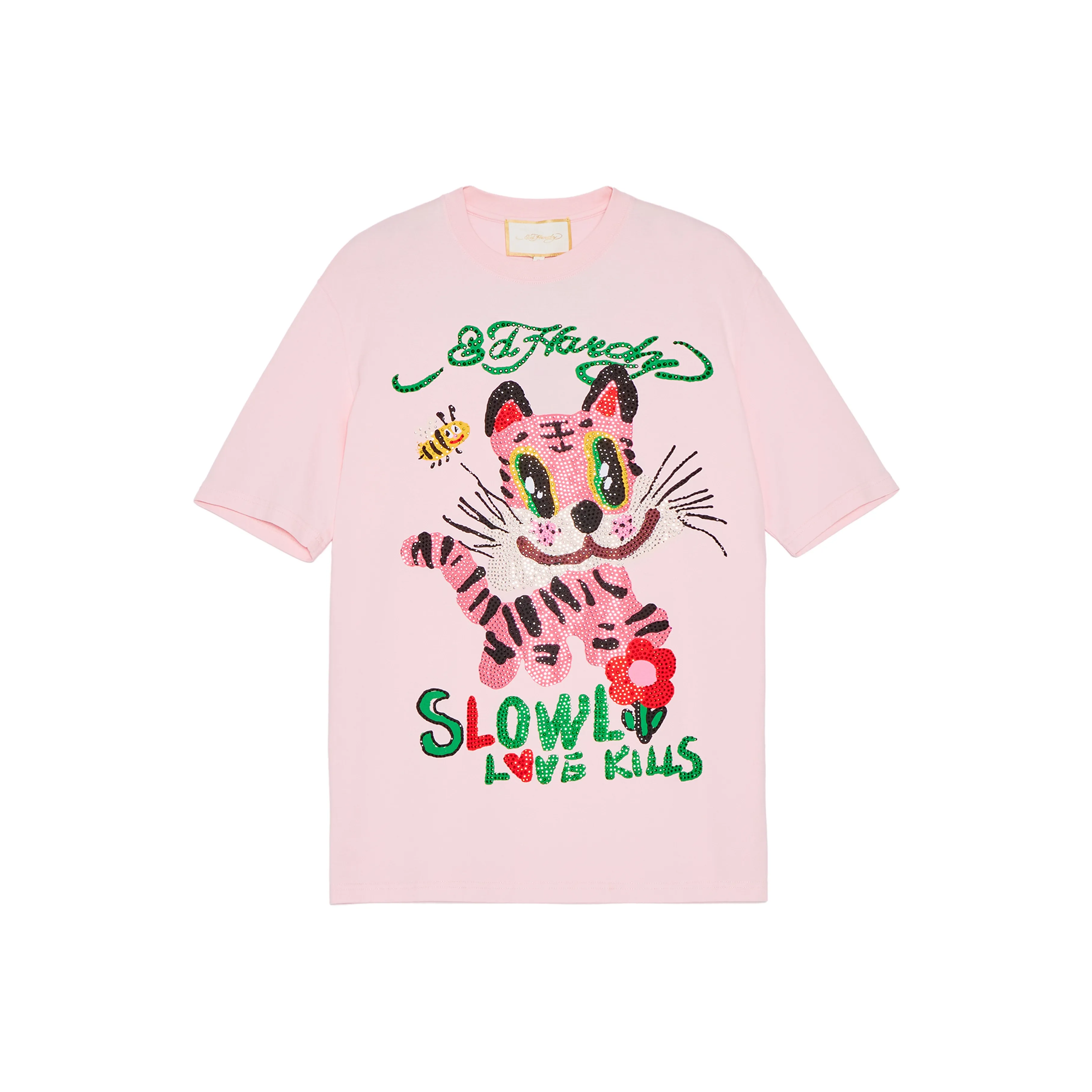 Ed Hardy T-Shirts Women's Cherry Blossom Pink E1PBW365