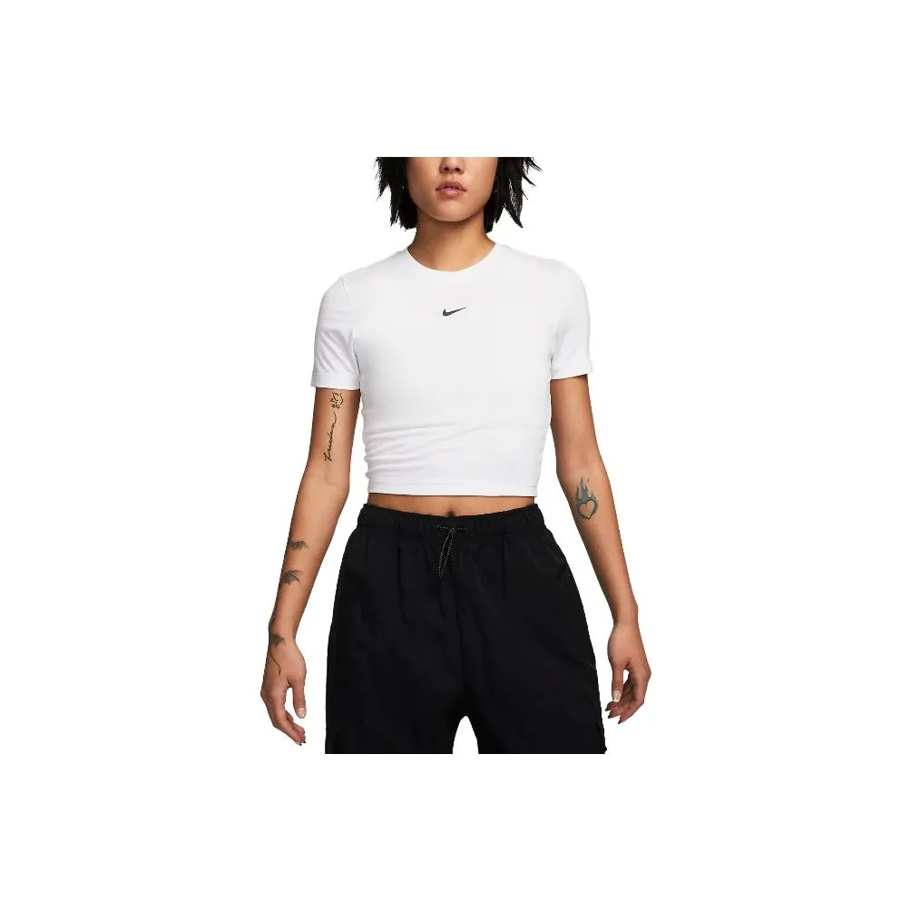 Nike Sportswear Комплект с короткими рукавами T-рубашка Женская Белая