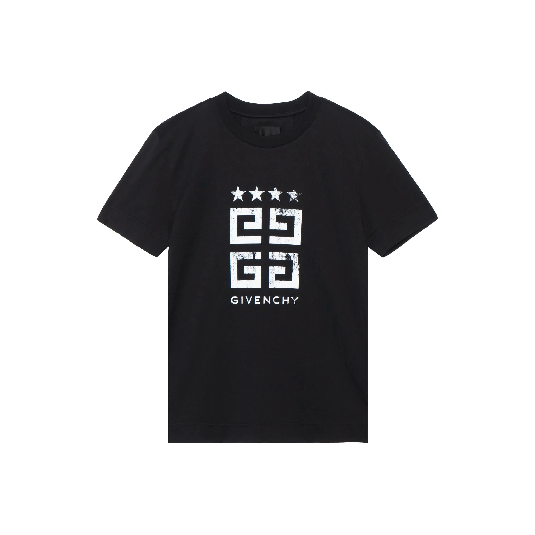 Givenchy Slim Fit Logo Star T Shirt Black/White
