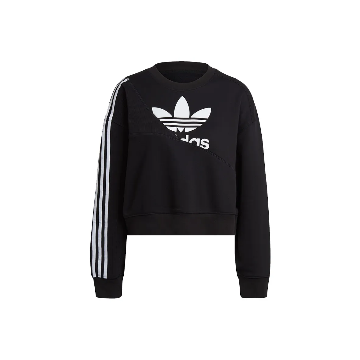 Adidas Originals Logo-print Cropped Sweatshirt