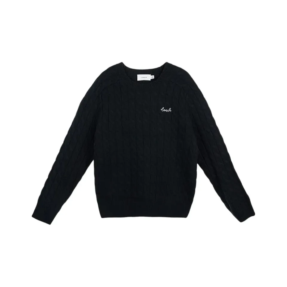 COACH FW24 Свитер Женский Черный