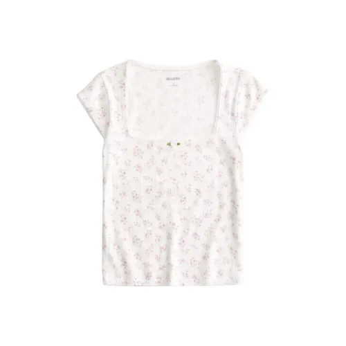 Hollister Слоновая кость Женские Футболки