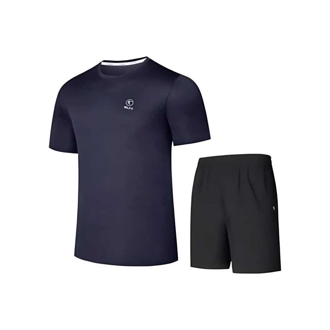 QIAODAN Повседневная Спортивная Одежда Мужская 2 Предмета Комплект Нова Синий Фотиния Серый Черный