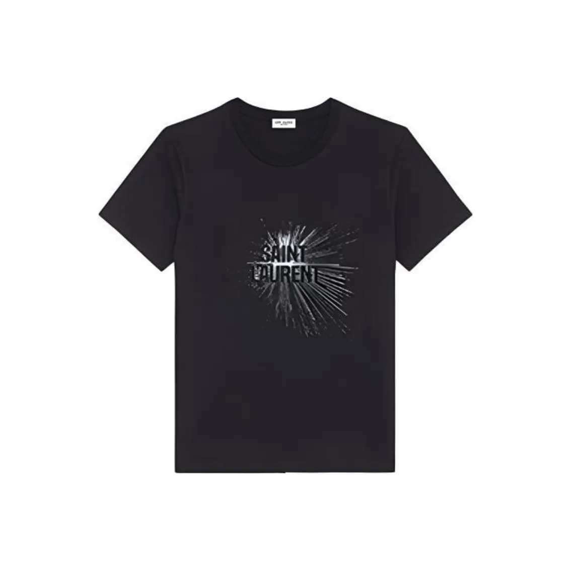 SAINT LAURENT Стандартная футболка женская черная