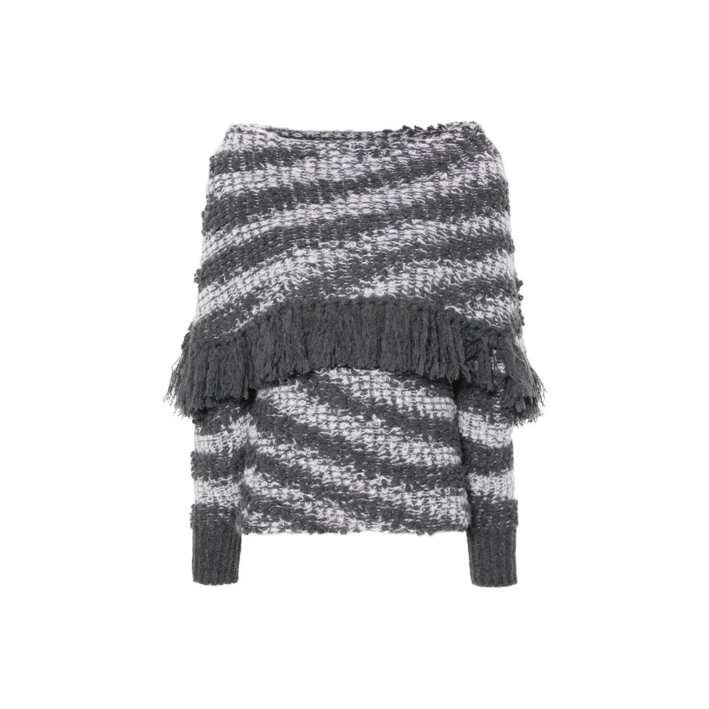 Stella McCartney Fringed Tiger pattern Jumper