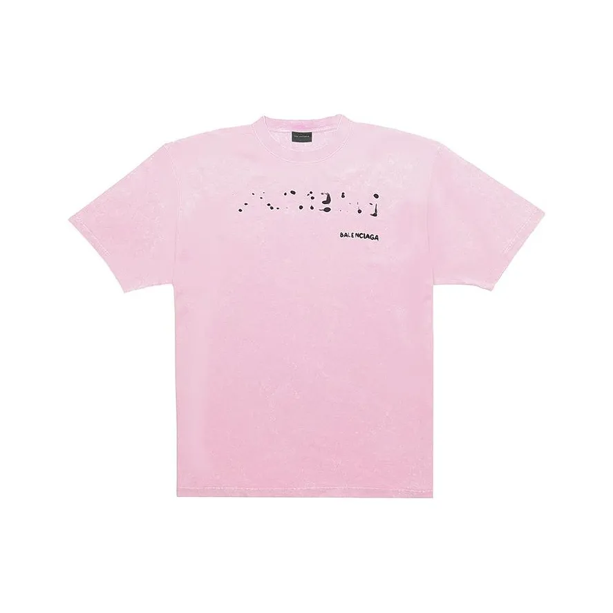 Balenciaga Regular T Shirt Women's Pink Regular Fit