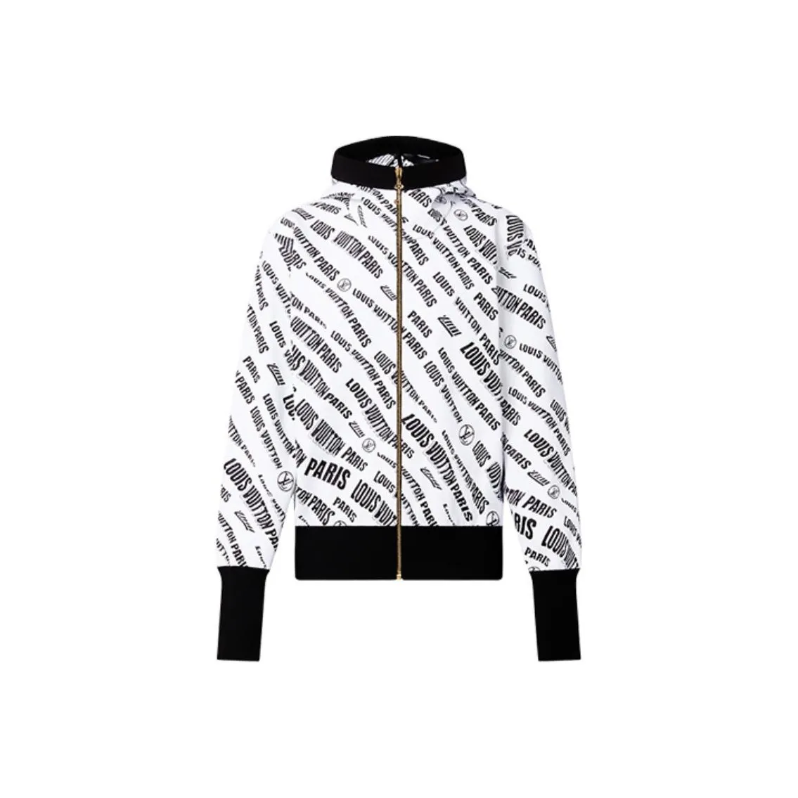 LOUIS VUITTON Slanted Signature Jacquard Hoodie