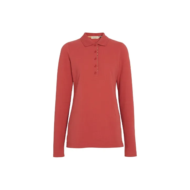 Burberry Polo Shirts Women's Red