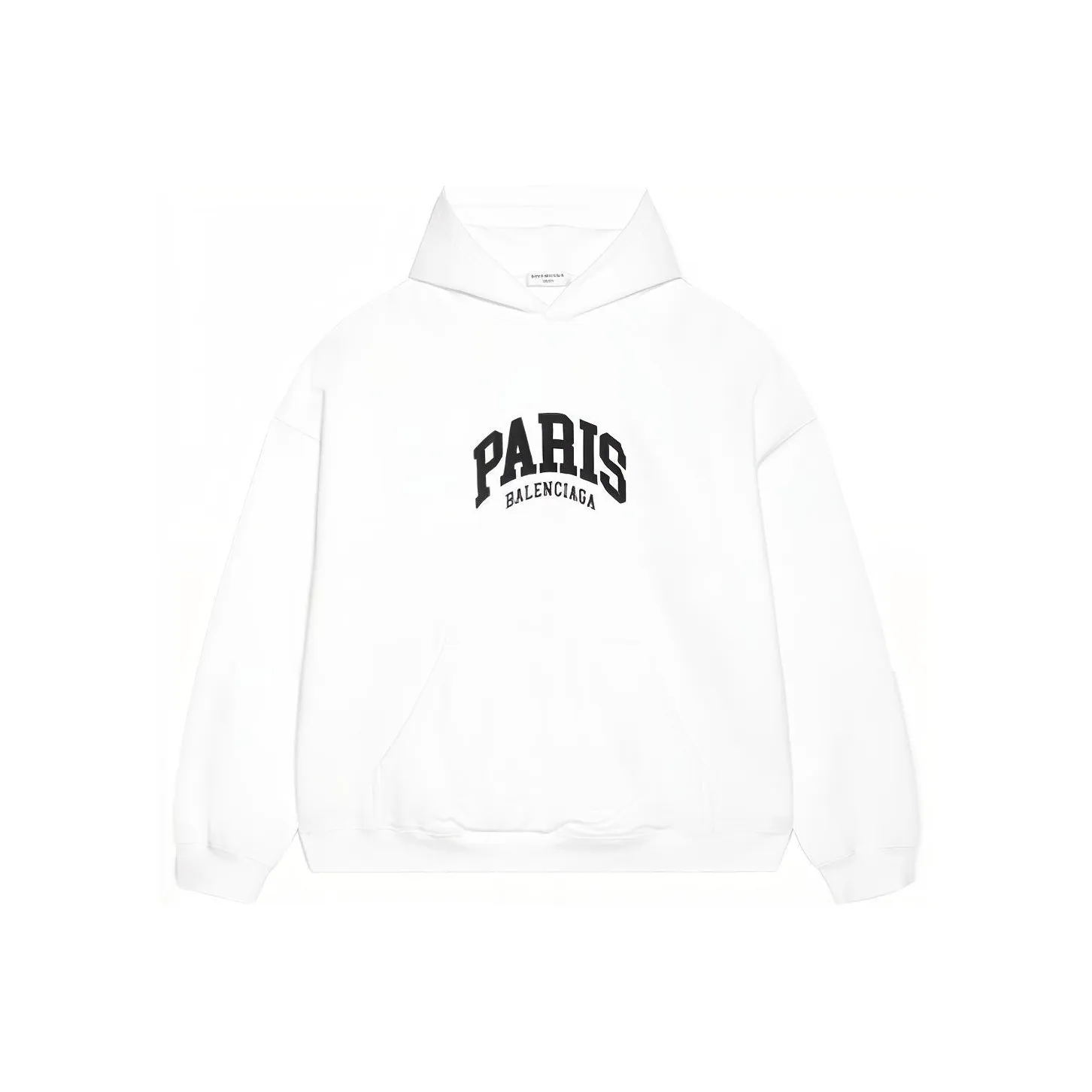 Balenciaga Cities Paris Hoodie Wide Fit 'White'