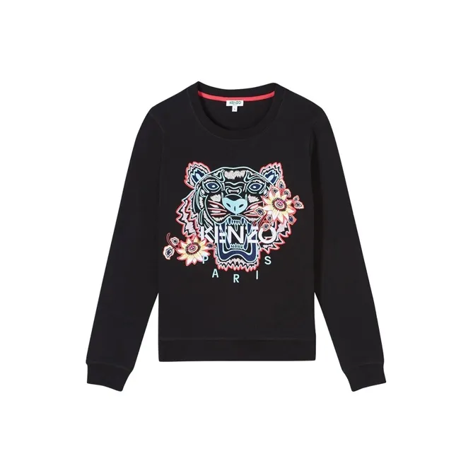 KENZO Classic Tiger Head Черный Женские Свитшоты