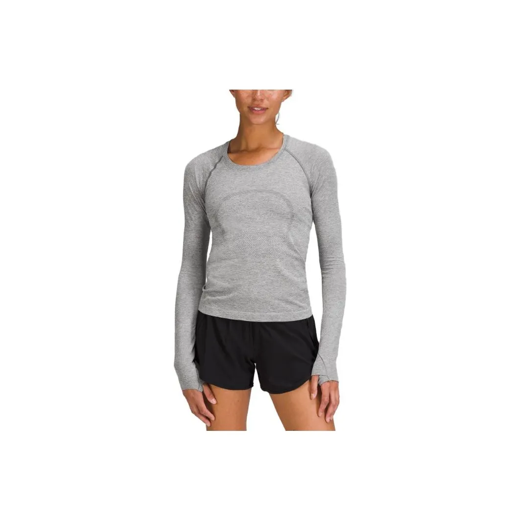 lululemon Swiftly Tech Белый Сланец Женские T-рубашки