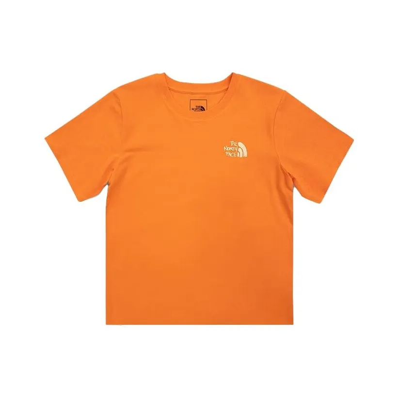 The North Face Комплект с короткими рукавами T-Shirt Женская Оранжевый