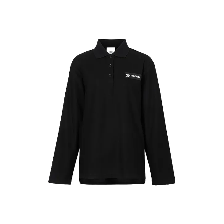 Burberry Поло Женское Черное