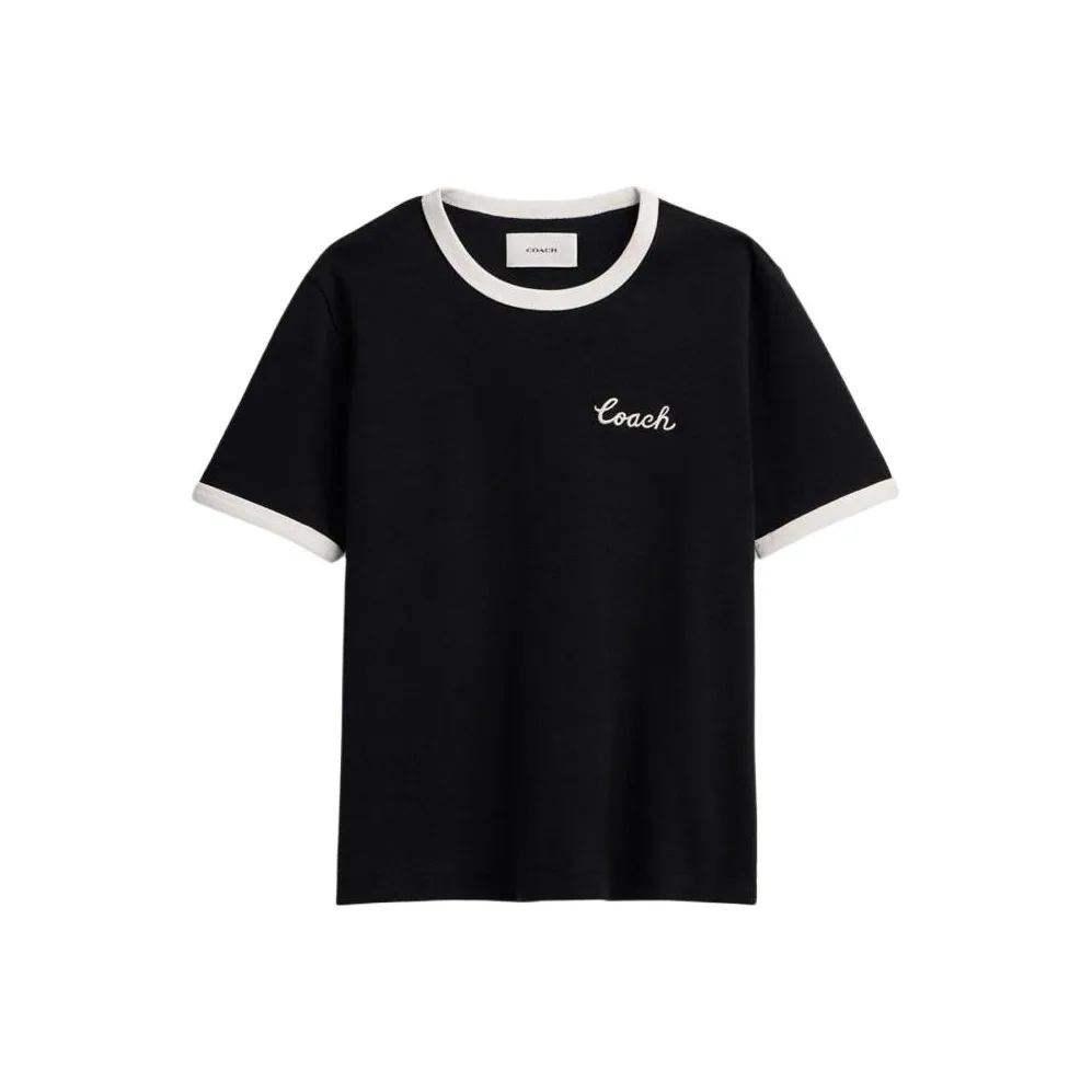COACH SS24 T Рубашка Женская Черная