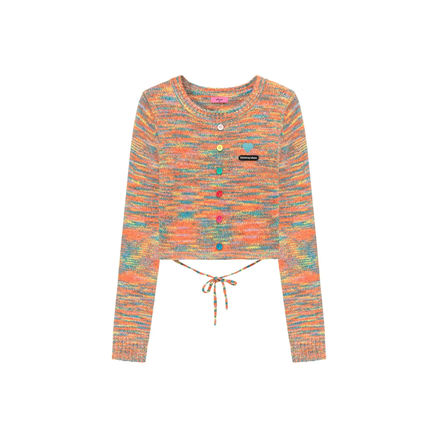 CHUU Свитер Женские Радужный Полосы