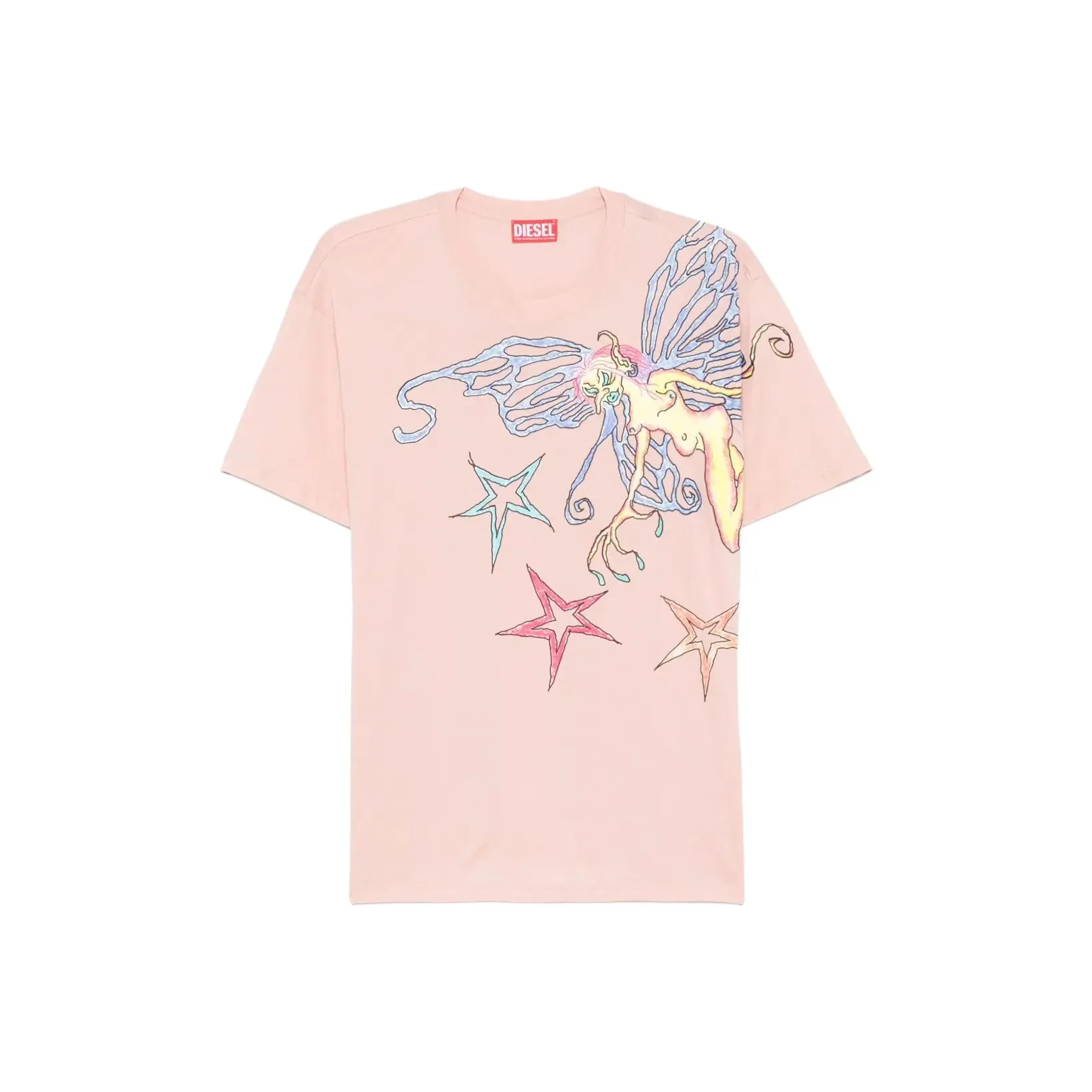 DIESEL Розовые Женские Футболки