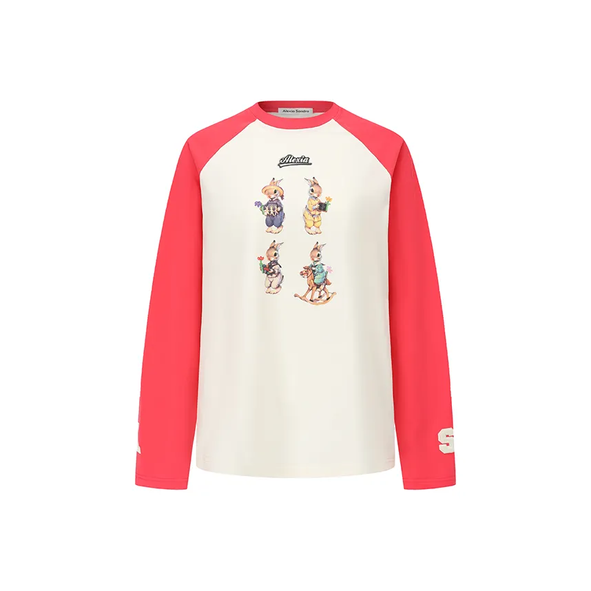 Alexia Sandra Rabbit series Реглан рукав T-рубашка Унисекс