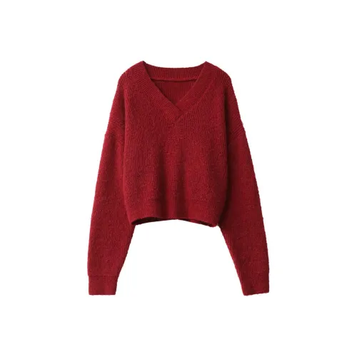 CHIC VEN Красный Женские Свитеры