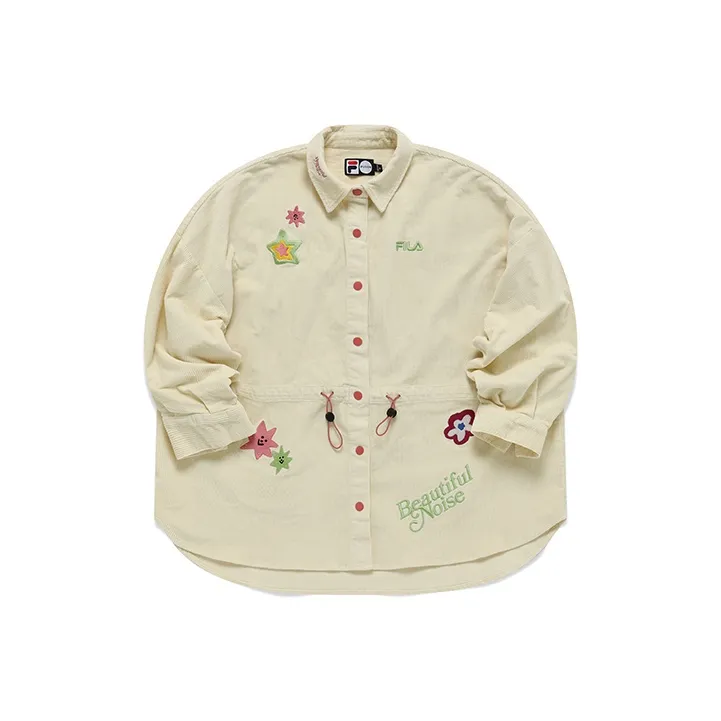 FILA FUSION TOKYO STUDIO Shirt Women's Imitation Antique White