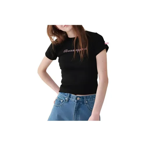 RONRON Черные Женские Футболки