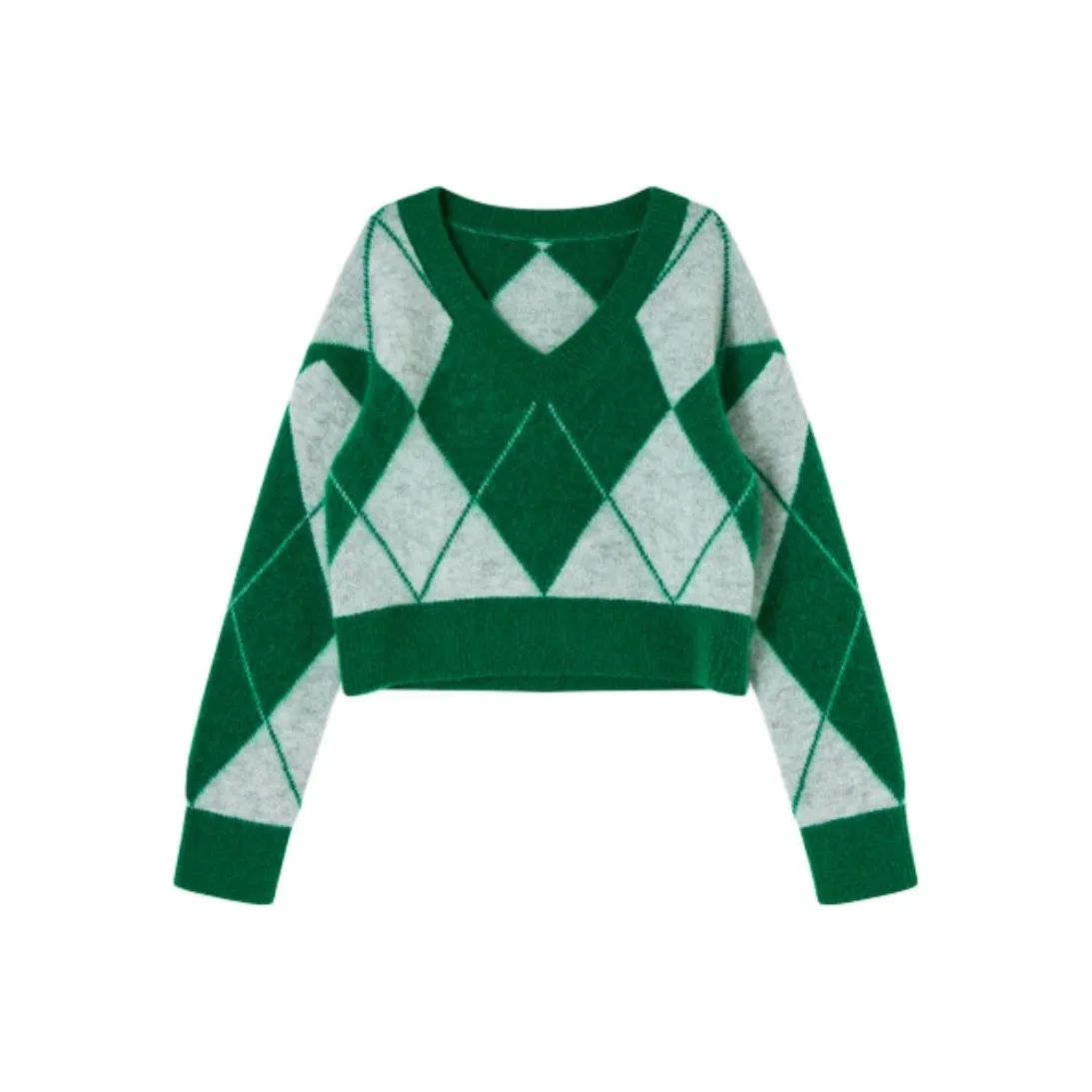 SHUXI Попугай Зеленый Женские Свитера