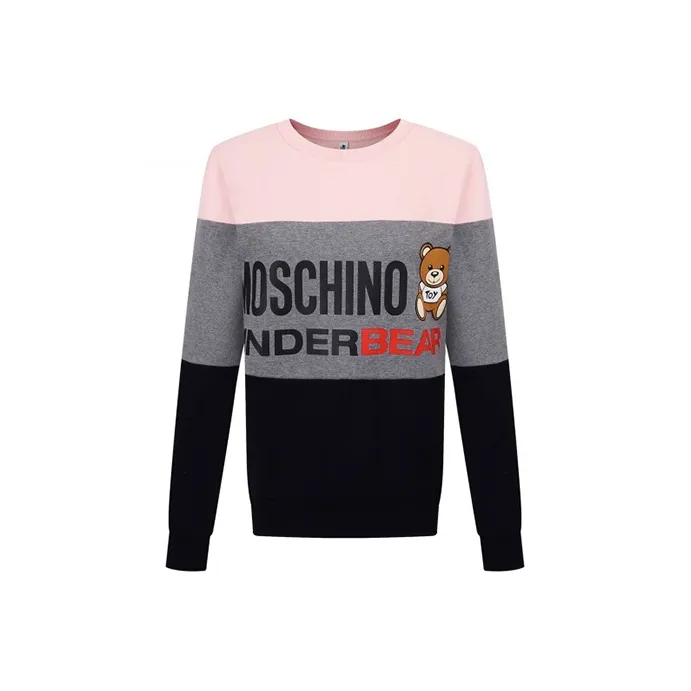 MOSCHINO Розово-серый Черный Женские Свитшоты