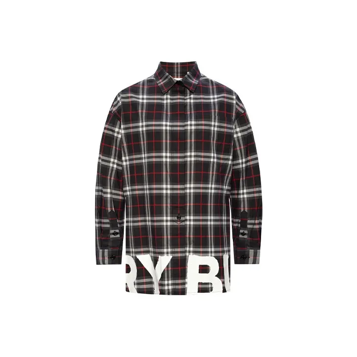 Burberry Shirts Women's Red Plaid