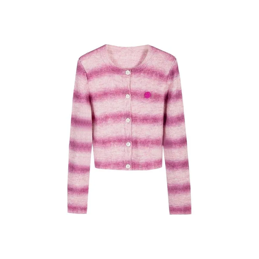 Self Who Sweater Women's Gradient Rose Red