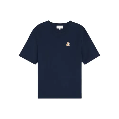 Maison Kitsune Женские футболки чернильно-синего цвета