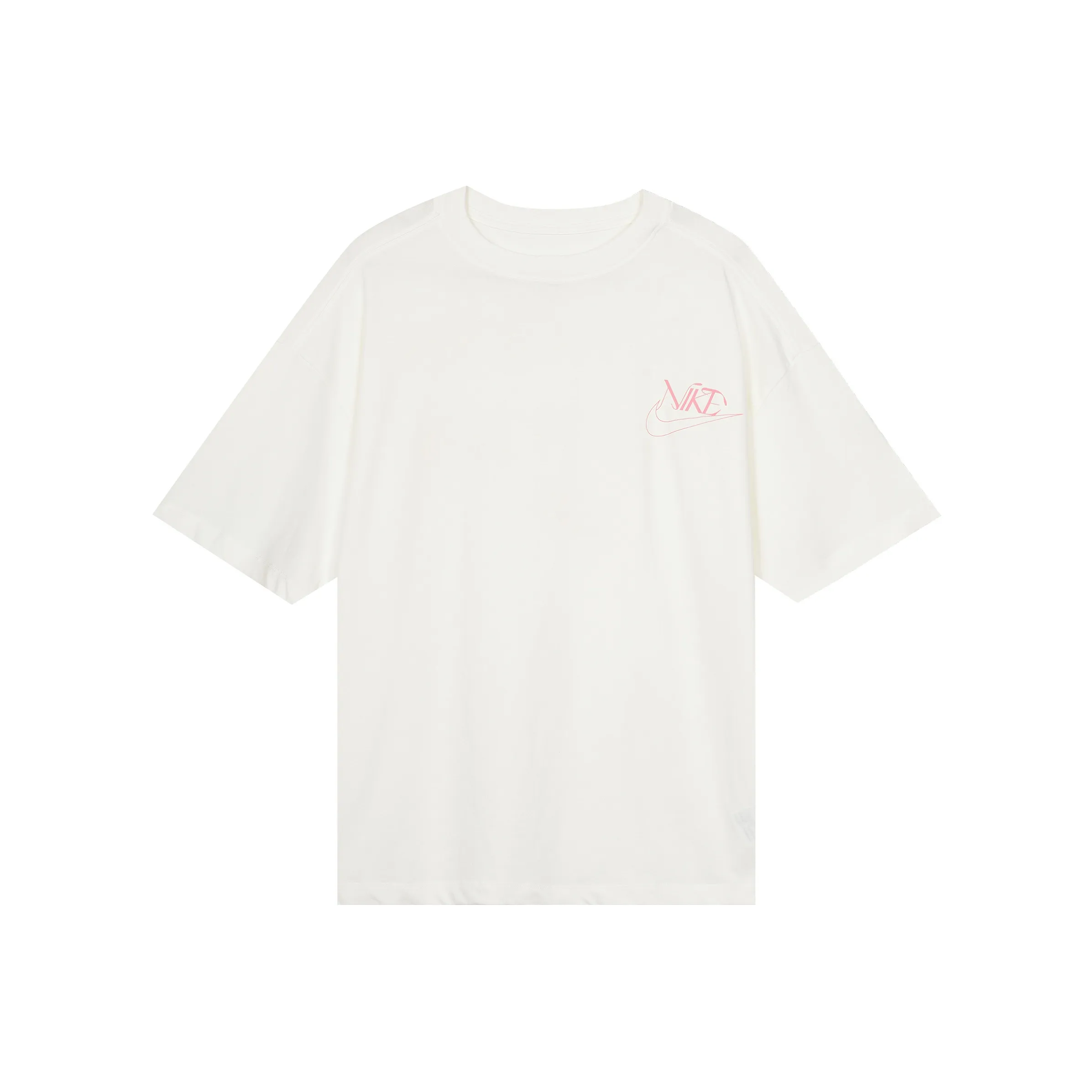 Nike Sportswear Retro Letter Logo Print Oversized T Shirt White