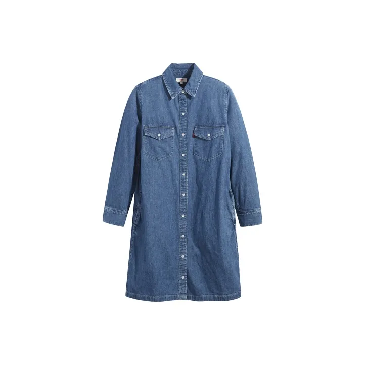 Levis Shirts Women's Denim Blue