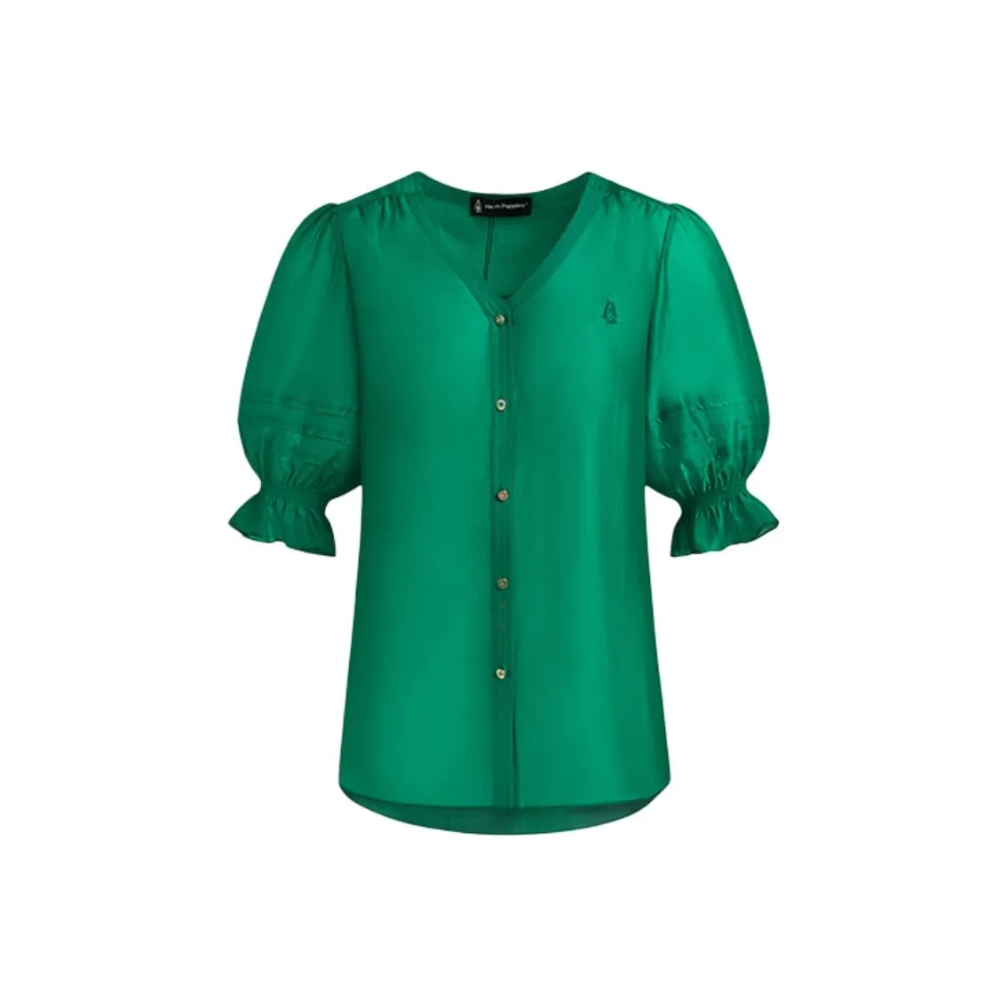 Hush Puppies Lantern Sleeve T Shirt Women's Midsummer Green