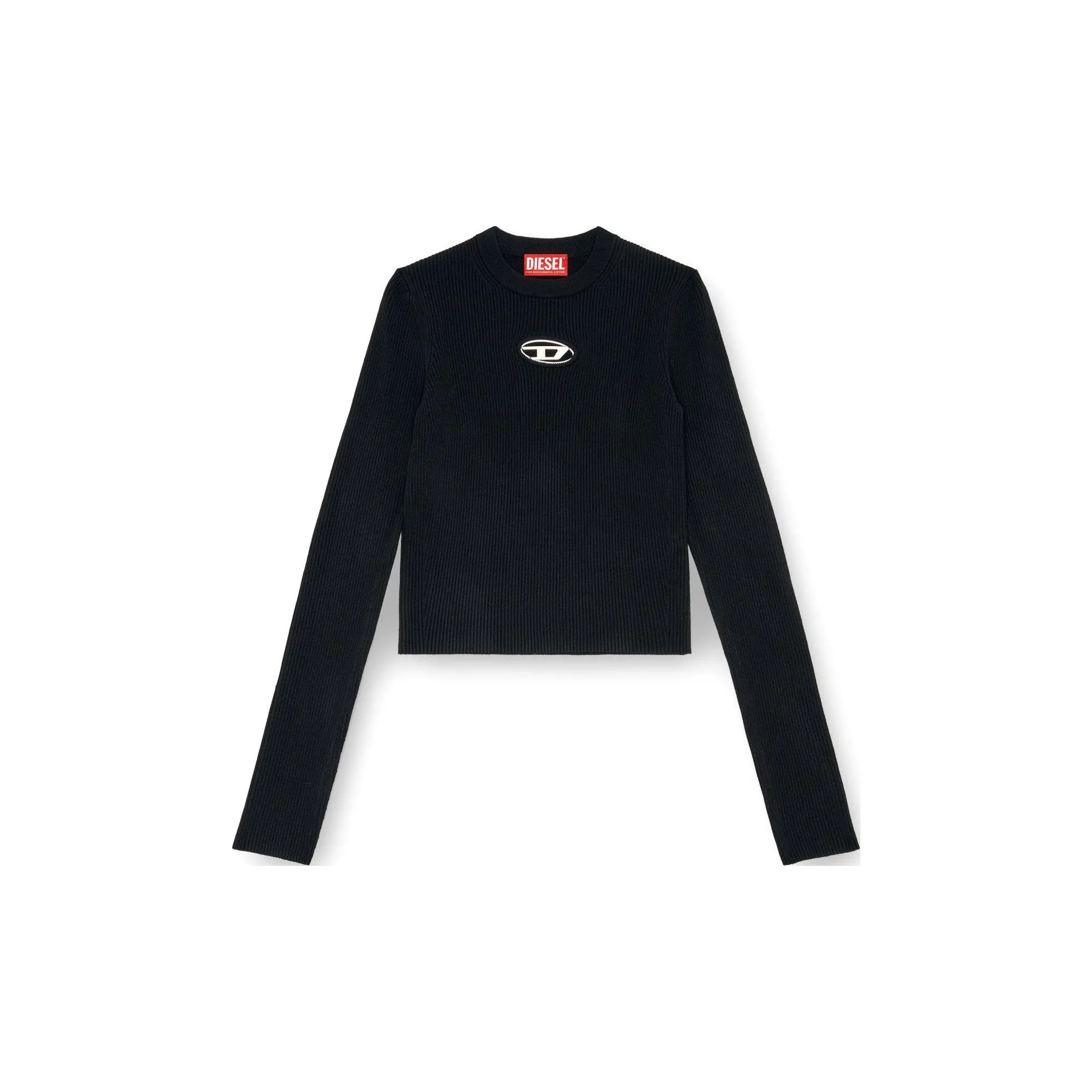 DIESEL M Valari Oval D Ribbed Knit Top