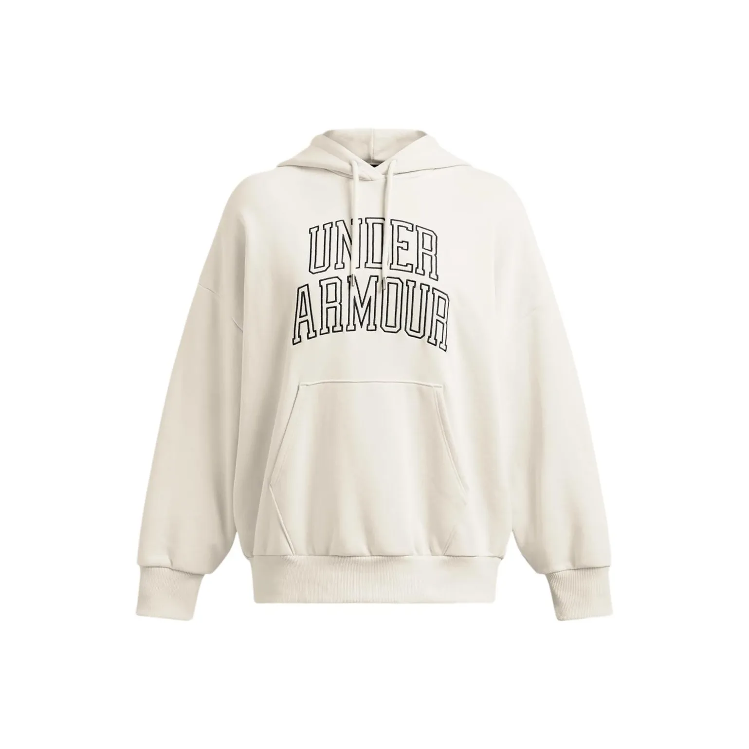 Under Armour Icon Heavyweight Terry Oversized Hoodie Sweatshirt Women's Summit White