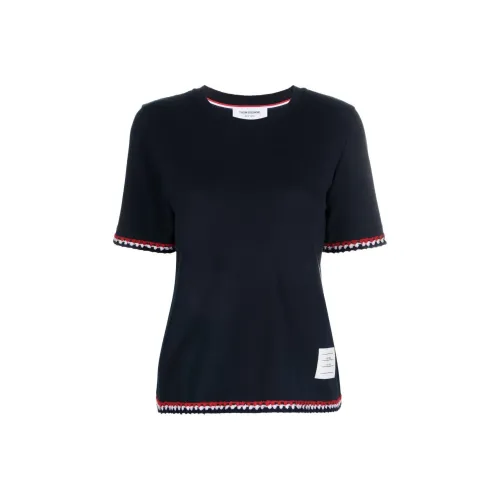 THOM BROWNE Морской синий Женские футболки